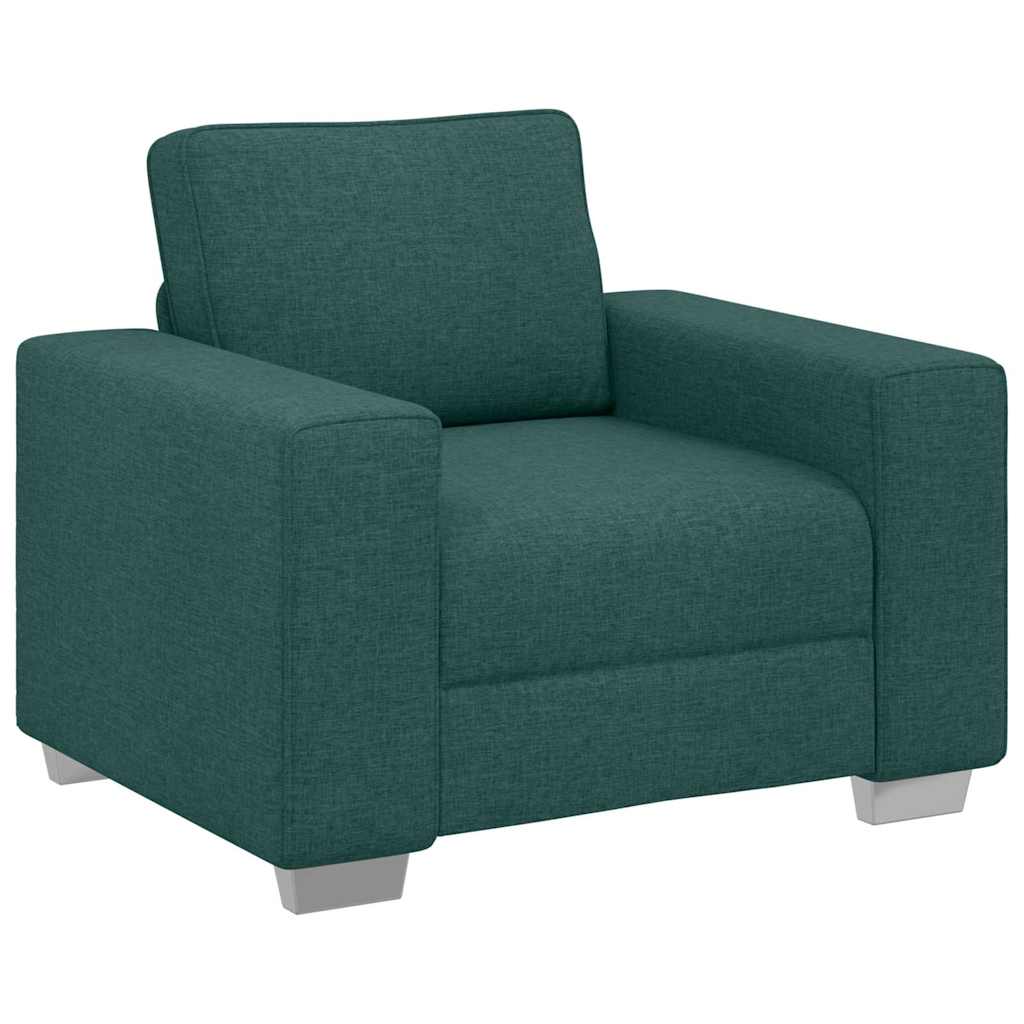 vidaXL Fotel Ciemna zieleń 100 cm tkanina