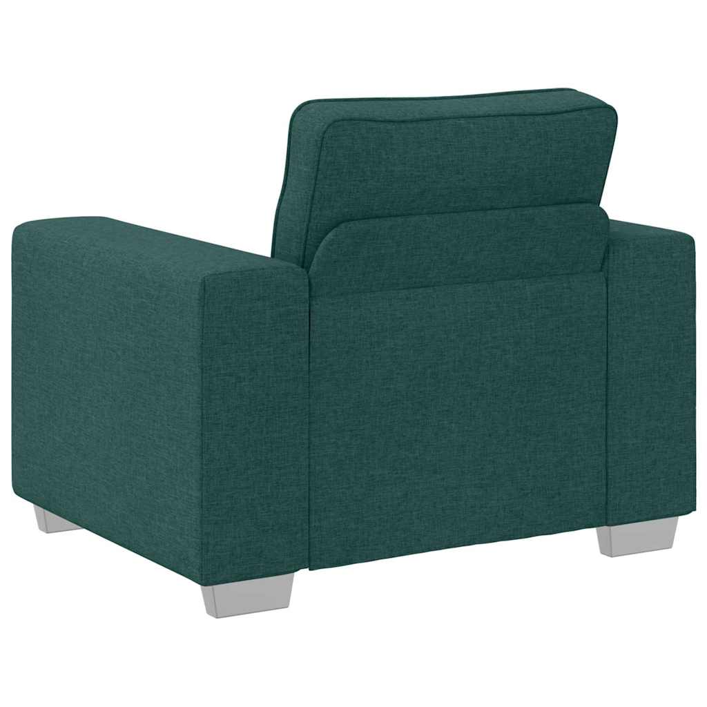 vidaXL Fotel Ciemna zieleń 100 cm tkanina