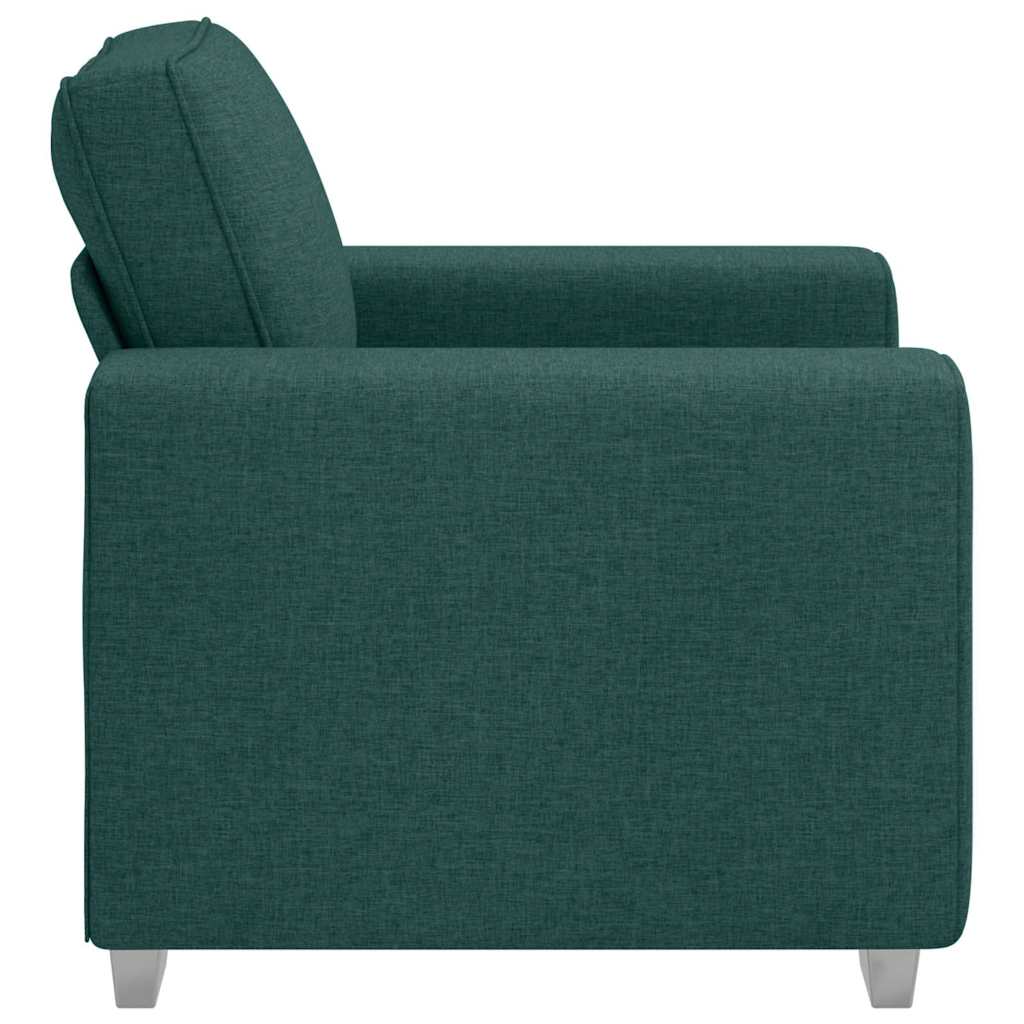 vidaXL Fotel Ciemna zieleń 100 cm tkanina