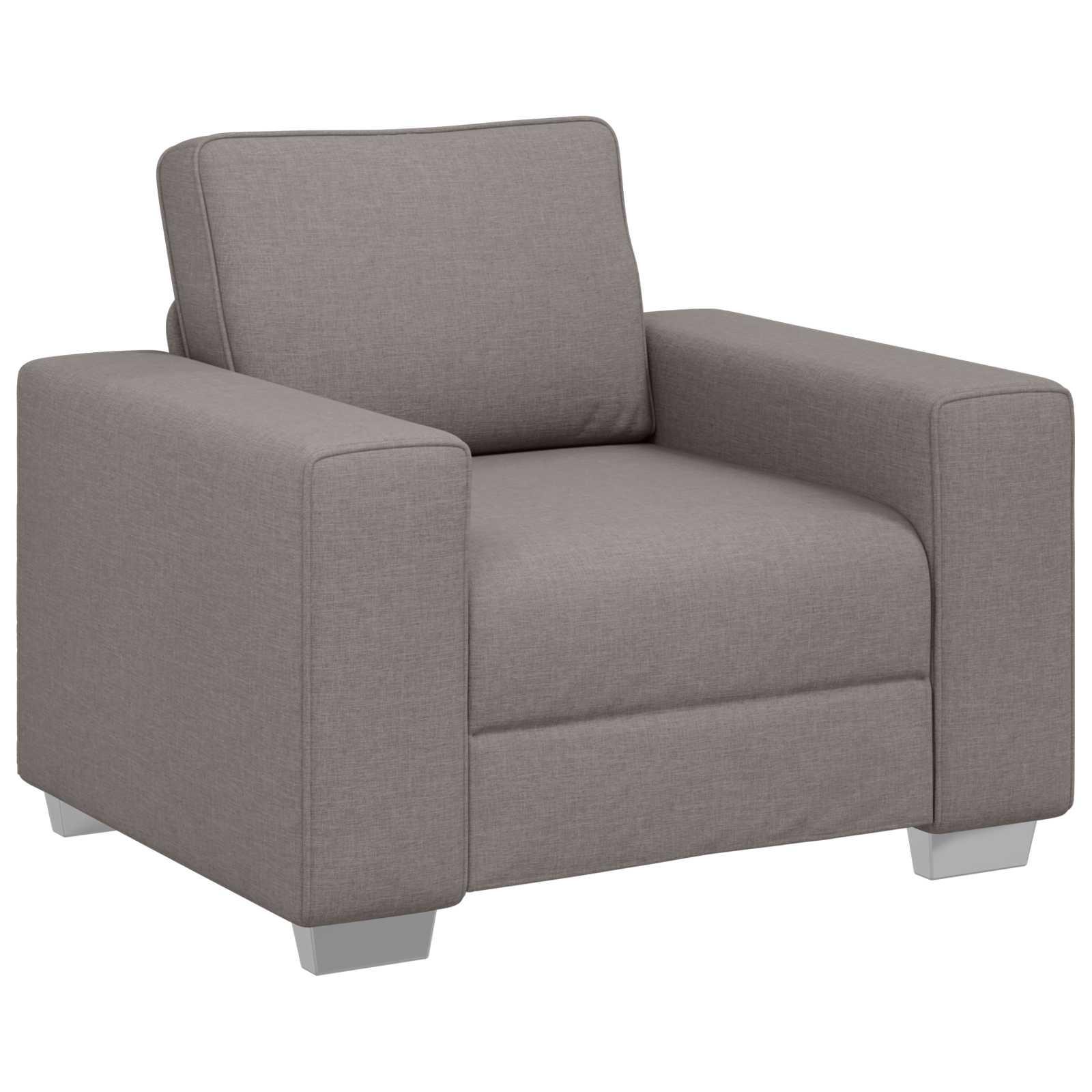 vidaXL Fotel Ciemnoszary 100 cm tkanina