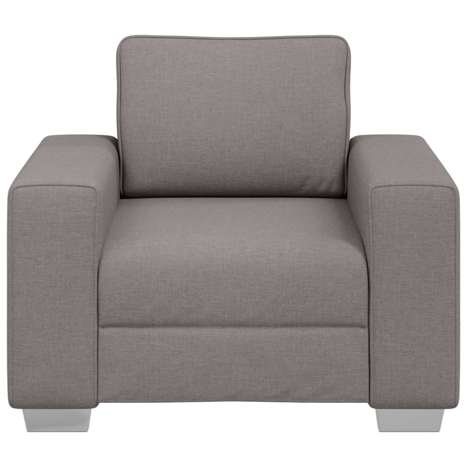 vidaXL Fotel Ciemnoszary 100 cm tkanina