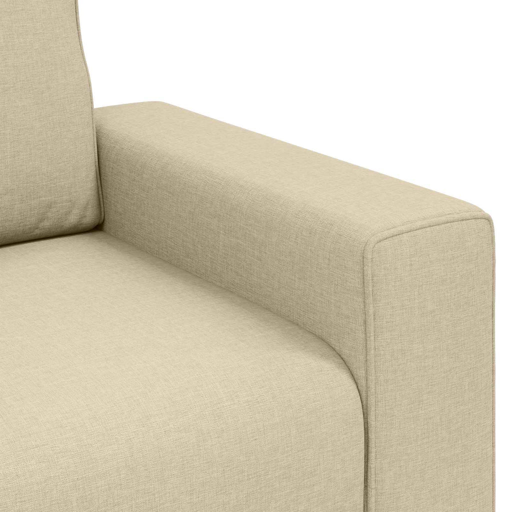 vidaXL Fotel Kremowy 100 cm tkanina