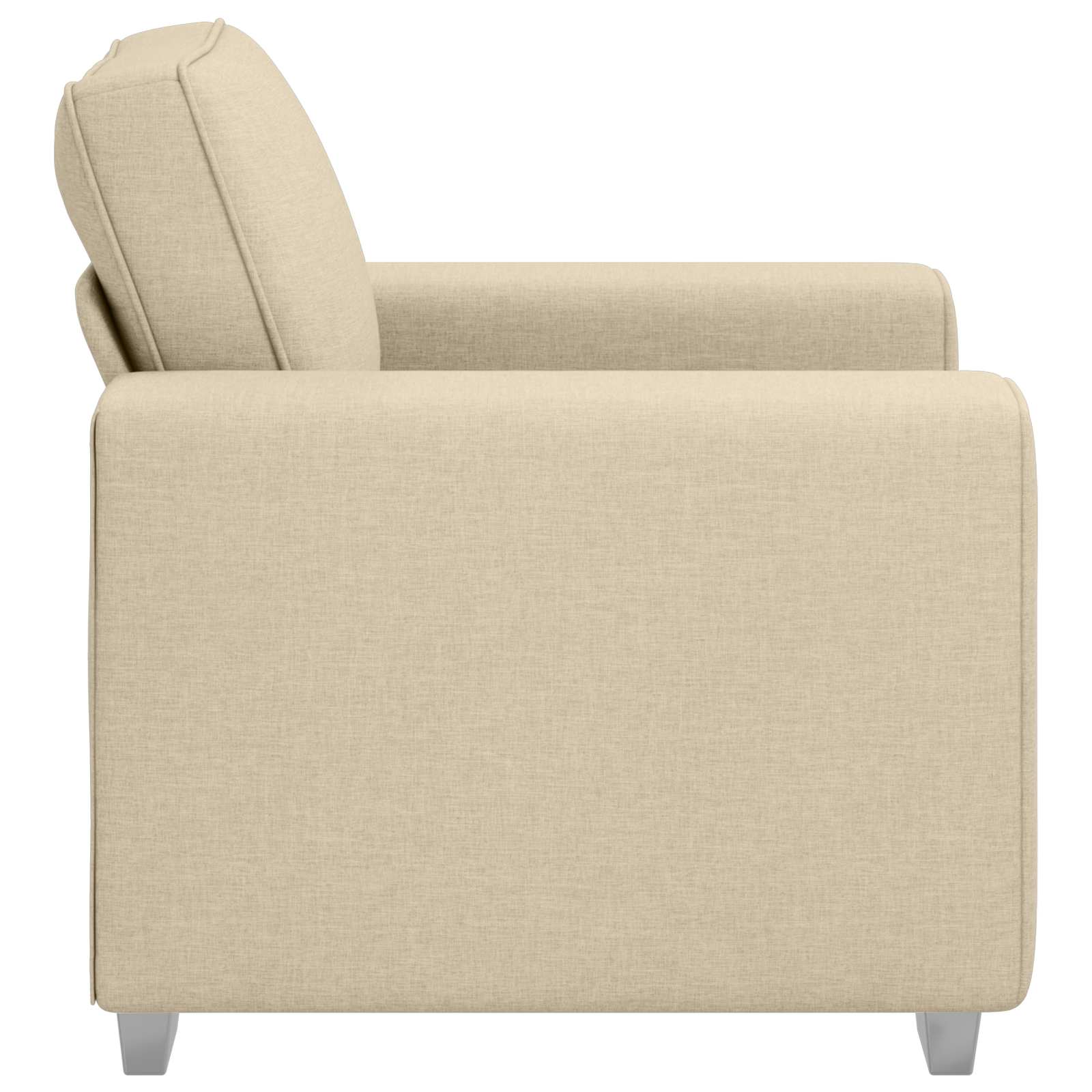 vidaXL Fotel Kremowy 100 cm tkanina