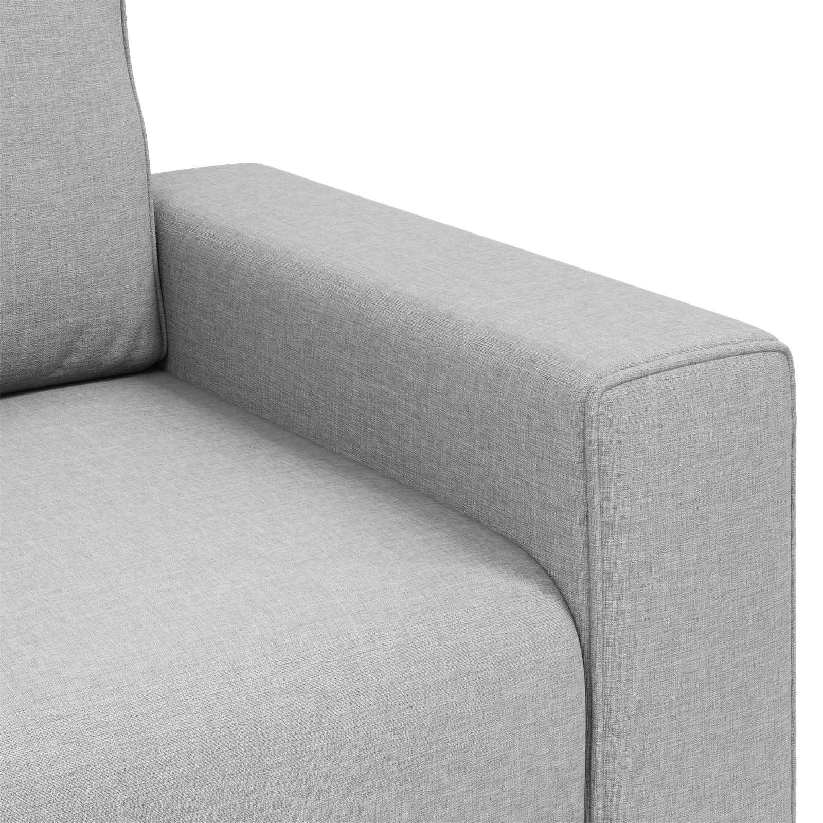 vidaXL Fotel Szary chmur 100 cm tkanina