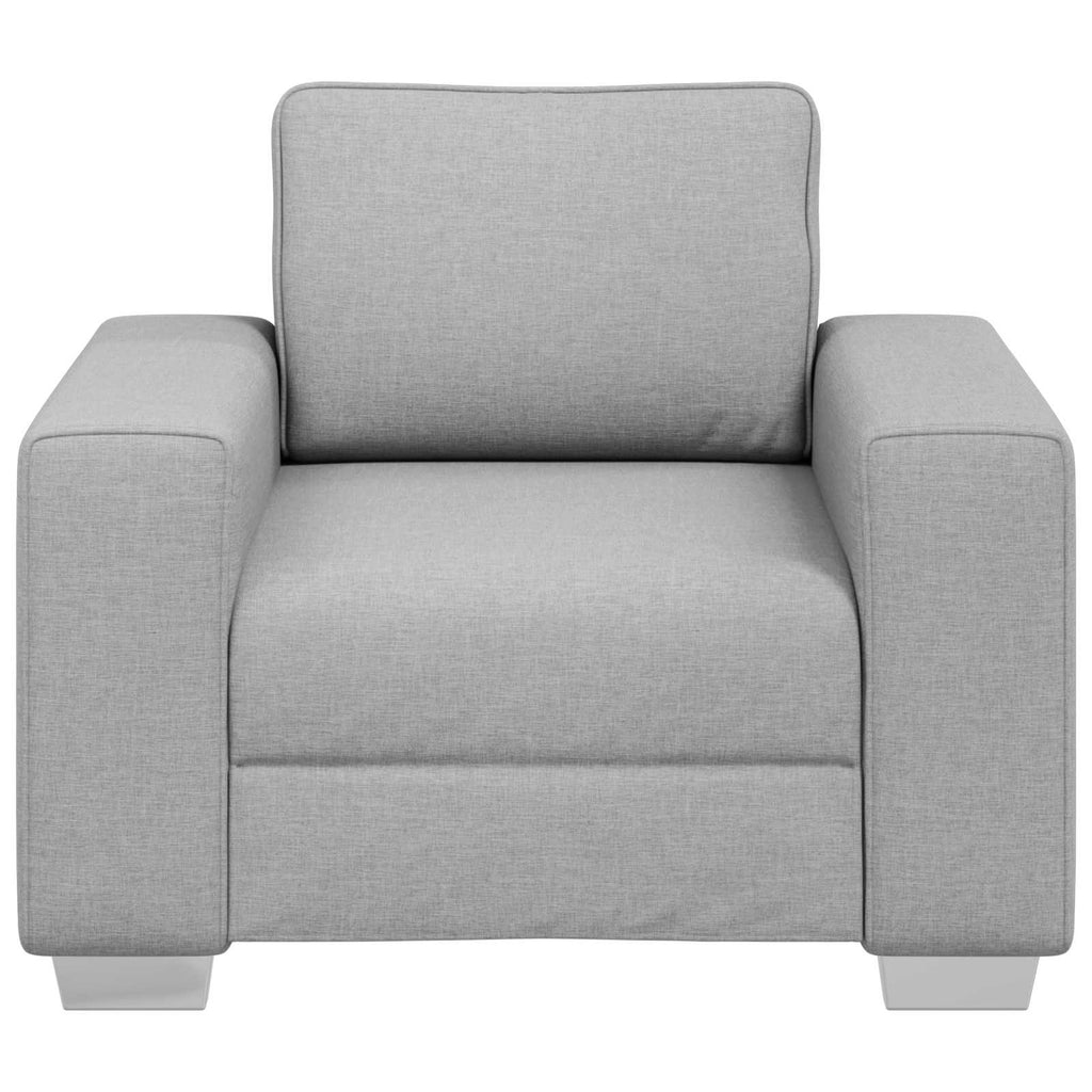 vidaXL Fotel Szary chmur 100 cm tkanina
