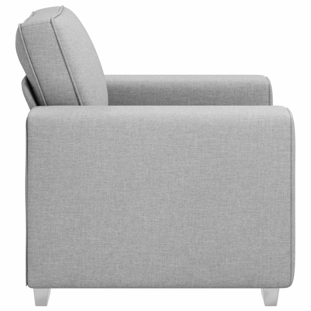 vidaXL Fotel Szary chmur 100 cm tkanina