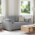vidaXL Sofa dwuosobowa Jasnoszary 160 cm tkanina