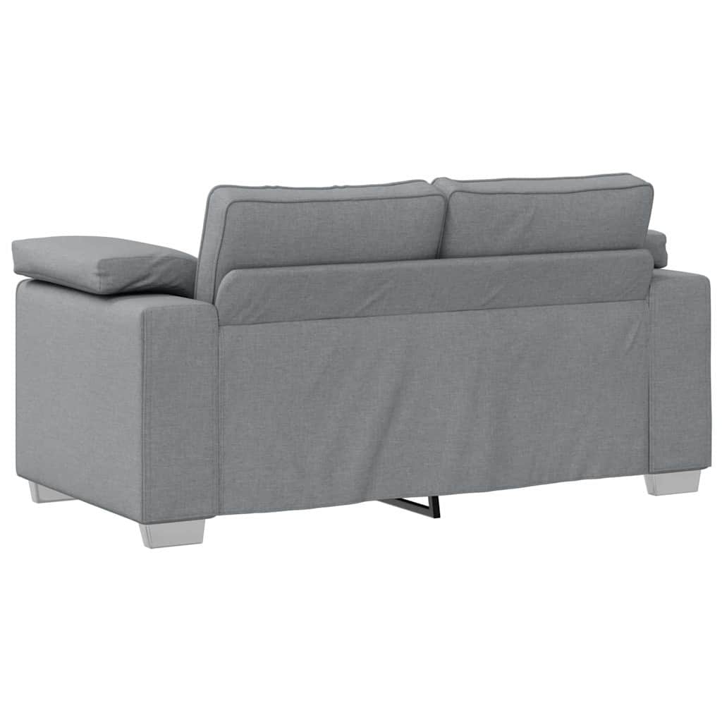 vidaXL Sofa dwuosobowa Jasnoszary 160 cm tkanina