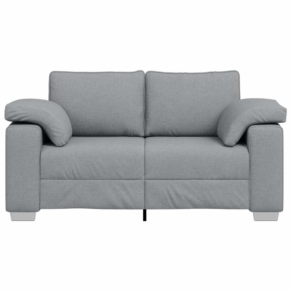 vidaXL Sofa dwuosobowa Jasnoszary 160 cm tkanina