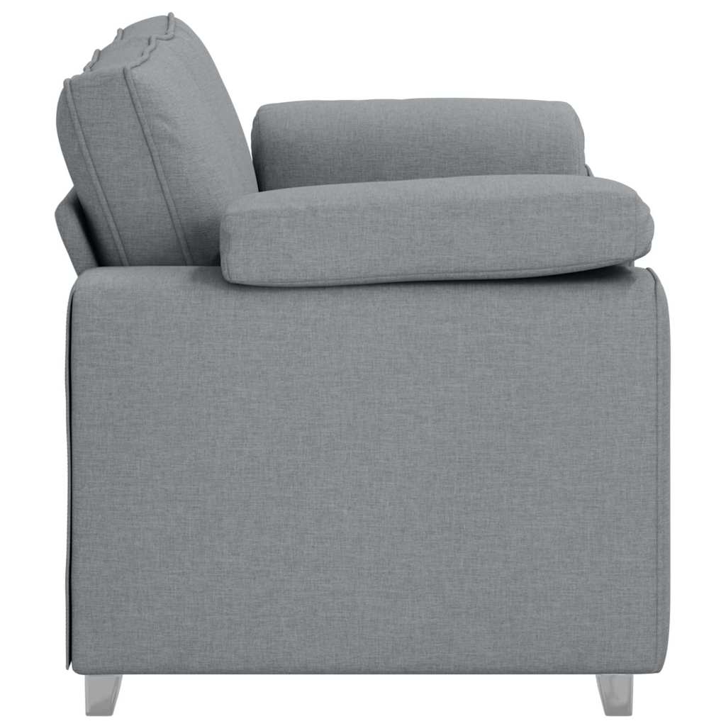 vidaXL Sofa dwuosobowa Jasnoszary 160 cm tkanina