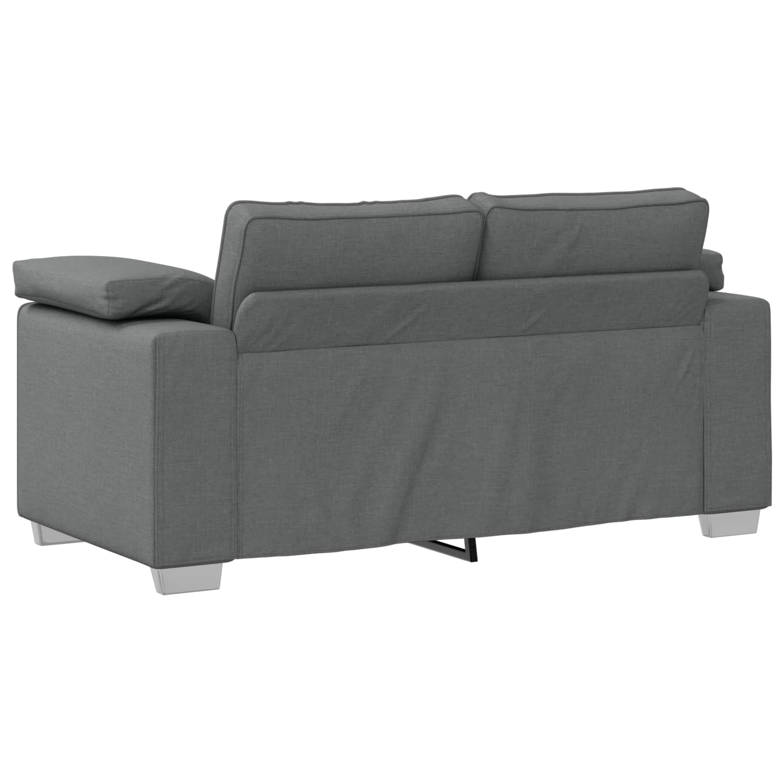 vidaXL Sofa dwuosobowa Ciemnoszary 160 cm tkanina