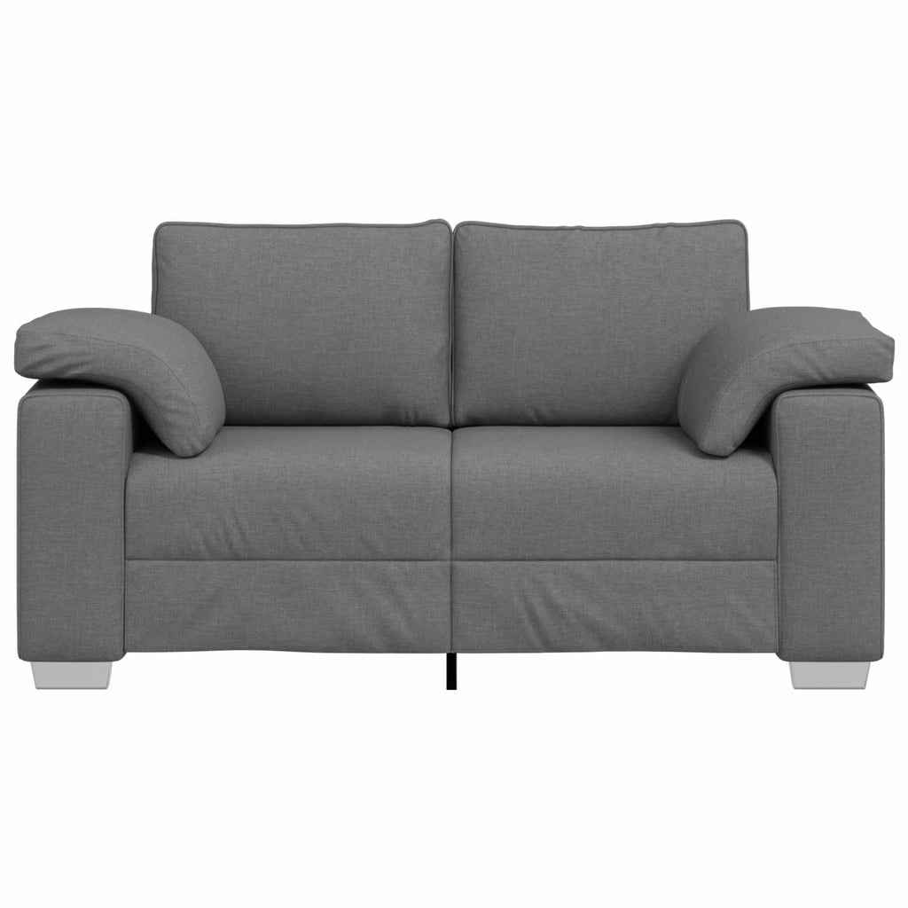 vidaXL Sofa dwuosobowa Ciemnoszary 160 cm tkanina