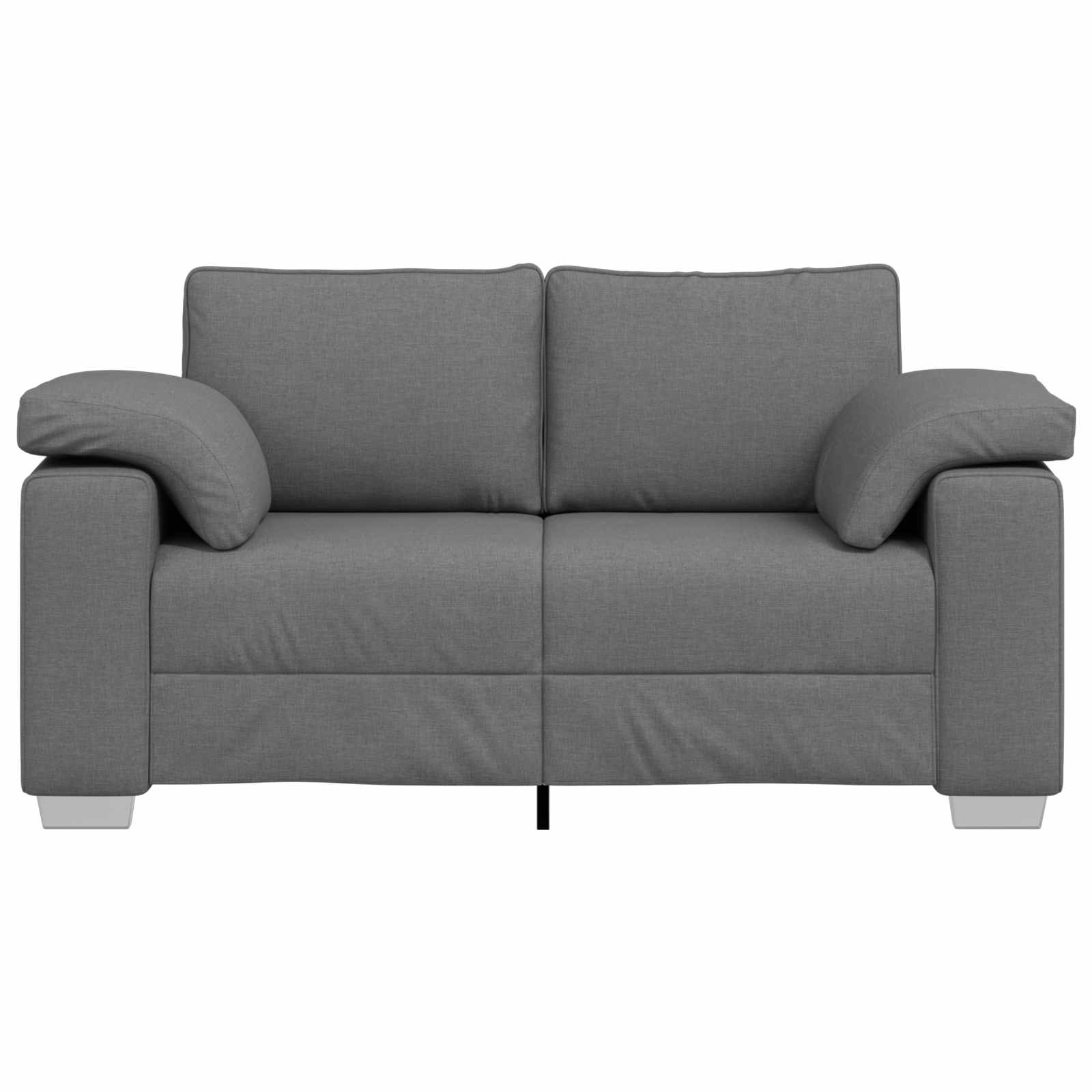 vidaXL Sofa dwuosobowa Ciemnoszary 160 cm tkanina