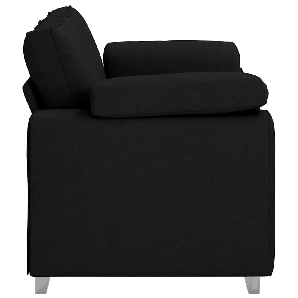vidaXL Sofa dwuosobowa Czarny 160 cm tkanina
