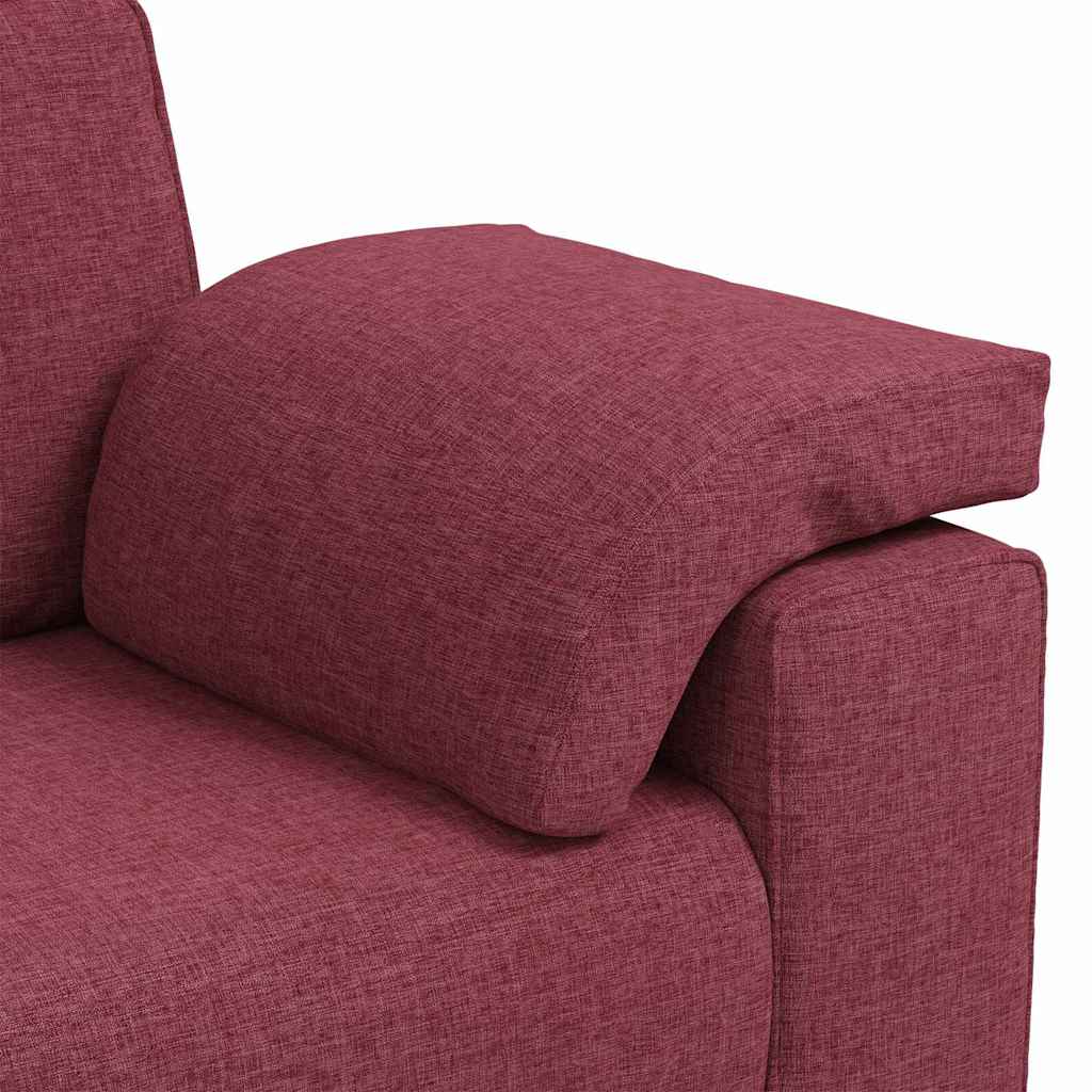 vidaXL Sofa dwuosobowa Czerwone wino 160 cm tkanina