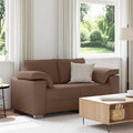 vidaXL Sofa dwuosobowa Brązowy 160 cm tkanina