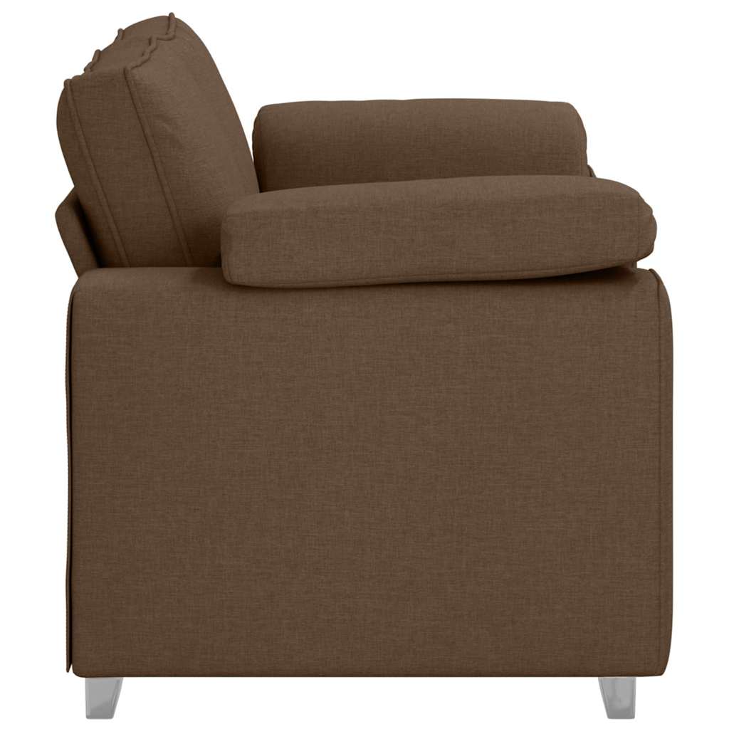 vidaXL Sofa dwuosobowa Brązowy 160 cm tkanina
