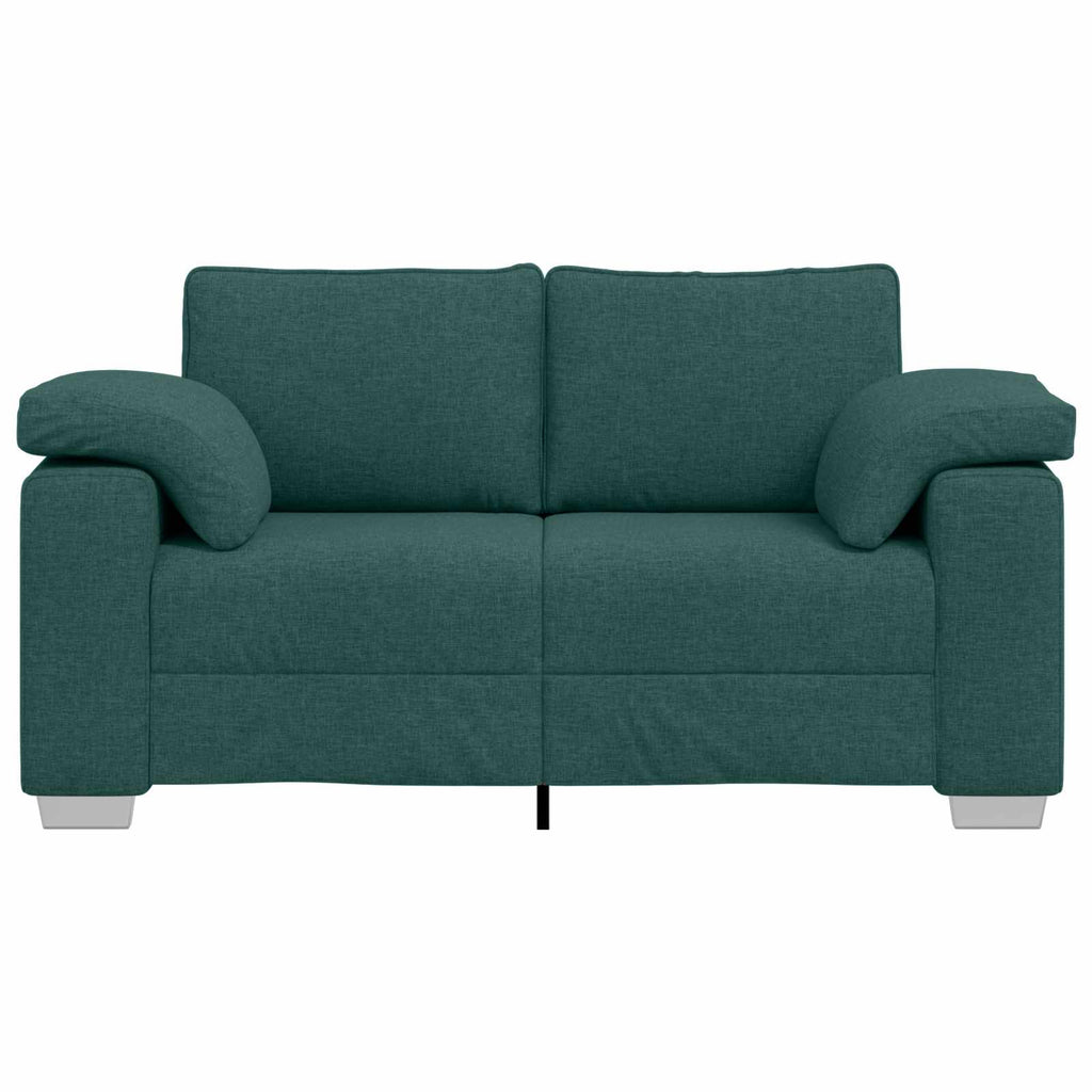 vidaXL Sofa dwuosobowa Ciemna zieleń 160 cm tkanina