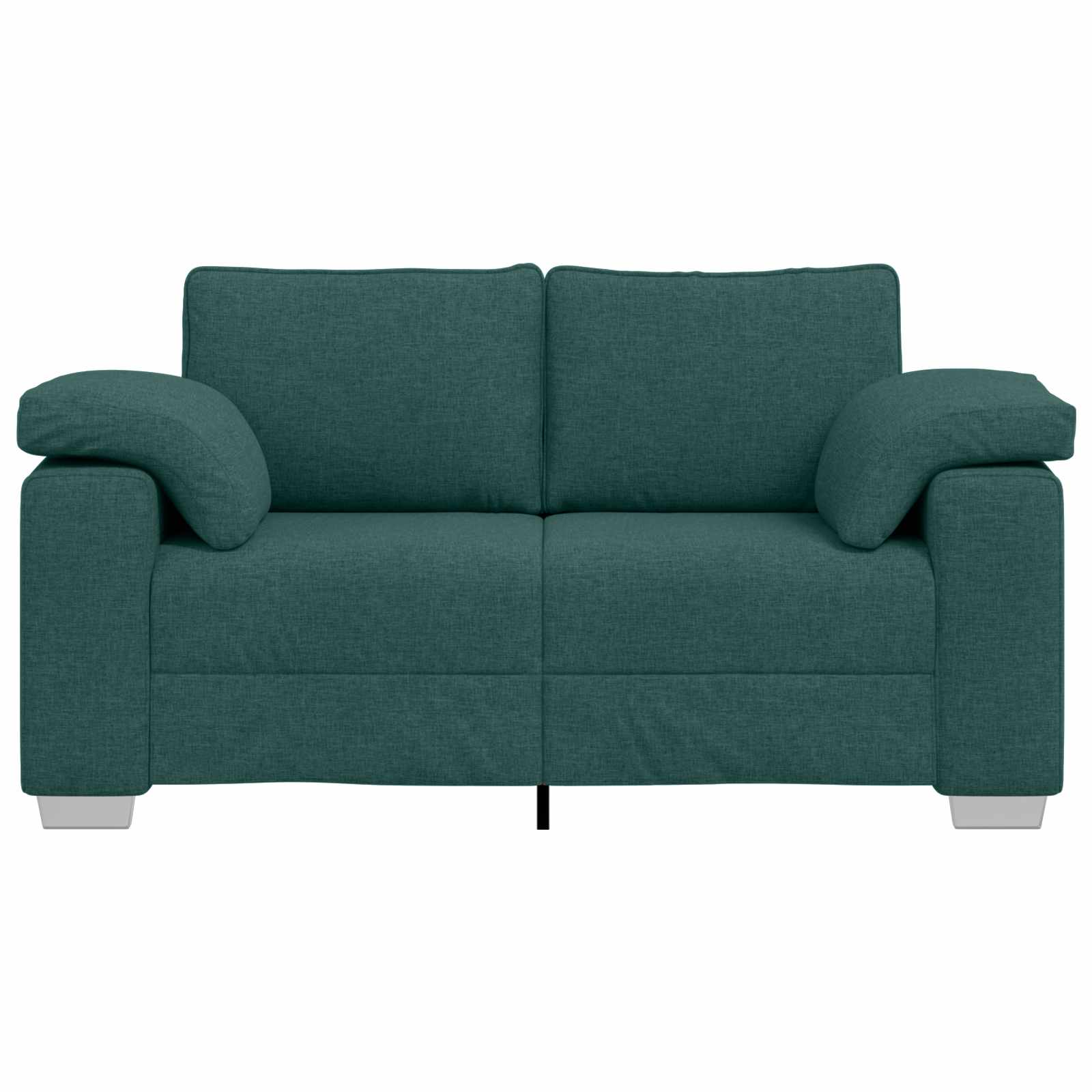 vidaXL Sofa dwuosobowa Ciemna zieleń 160 cm tkanina