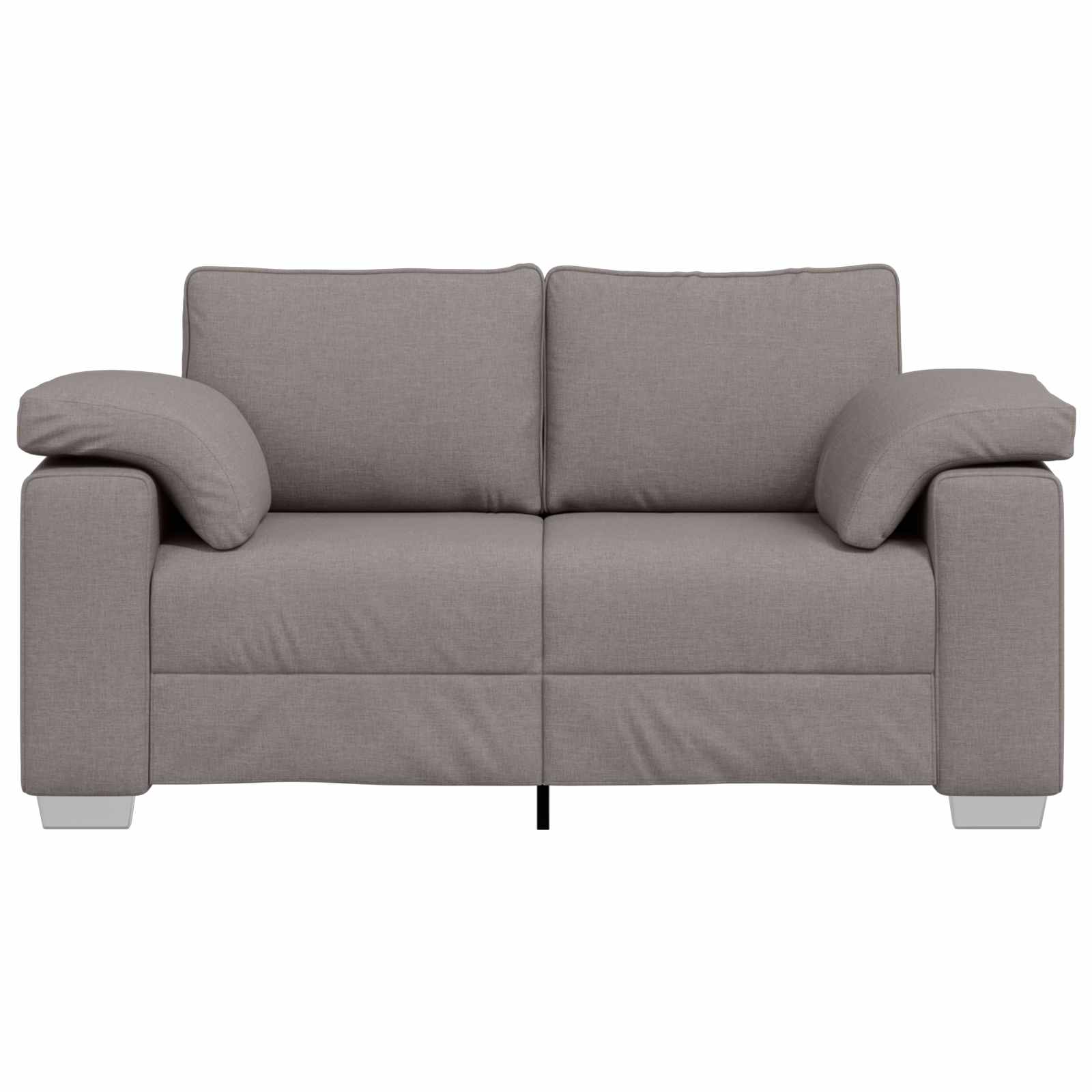 vidaXL Sofa dwuosobowa Ciemnoszary 160 cm tkanina
