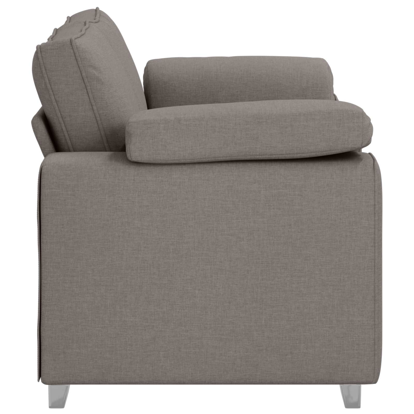 vidaXL Sofa dwuosobowa Ciemnoszary 160 cm tkanina