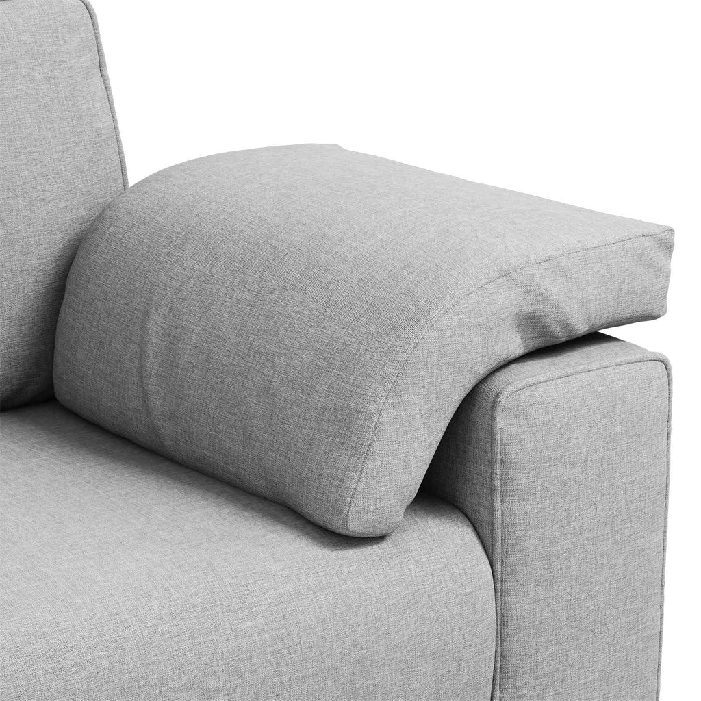 vidaXL Sofa dwuosobowa Szary chmur 160 cm tkanina