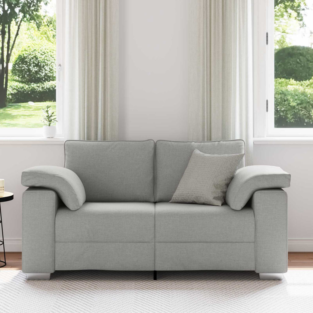 vidaXL Sofa dwuosobowa Szary chmur 160 cm tkanina