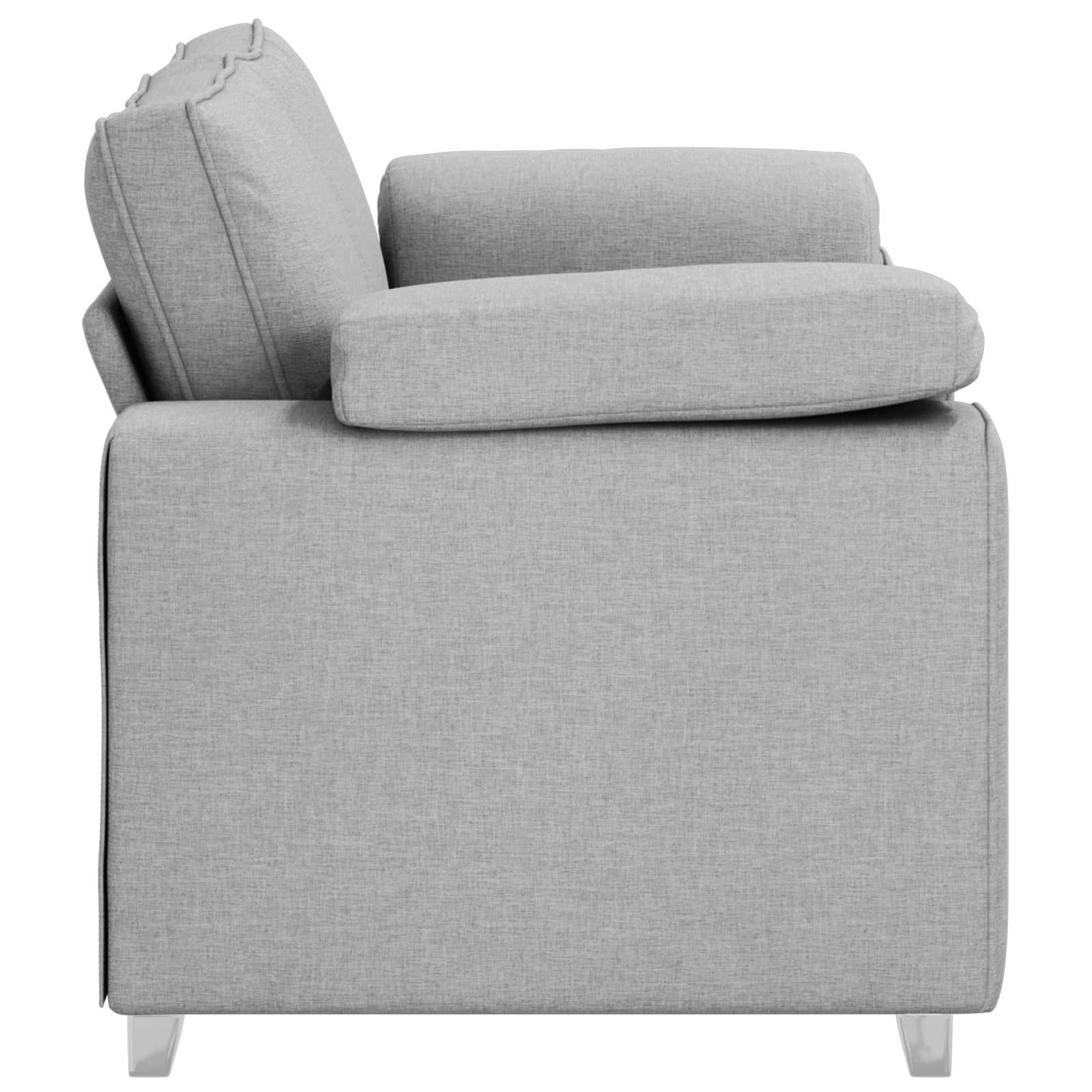 vidaXL Sofa dwuosobowa Szary chmur 160 cm tkanina