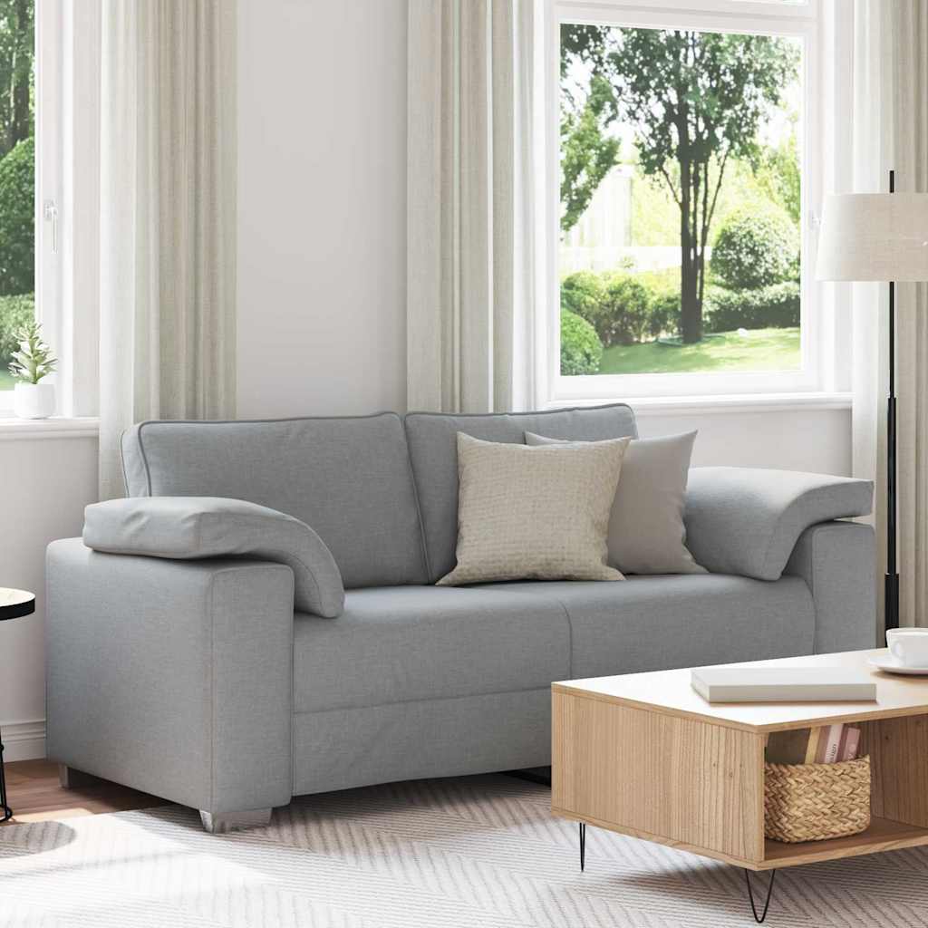 vidaXL Sofa dwuosobowa Jasnoszary 180 cm tkanina
