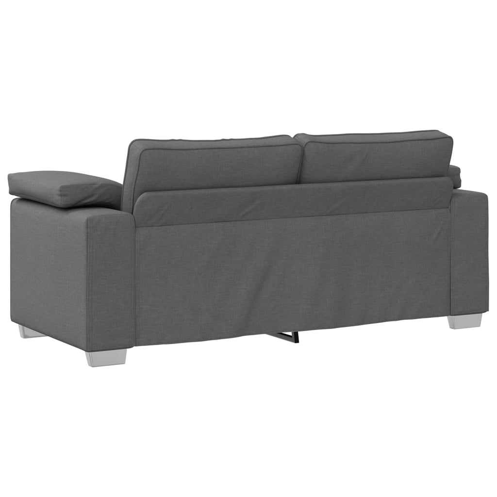 vidaXL Sofa dwuosobowa Ciemnoszary 180 cm tkanina