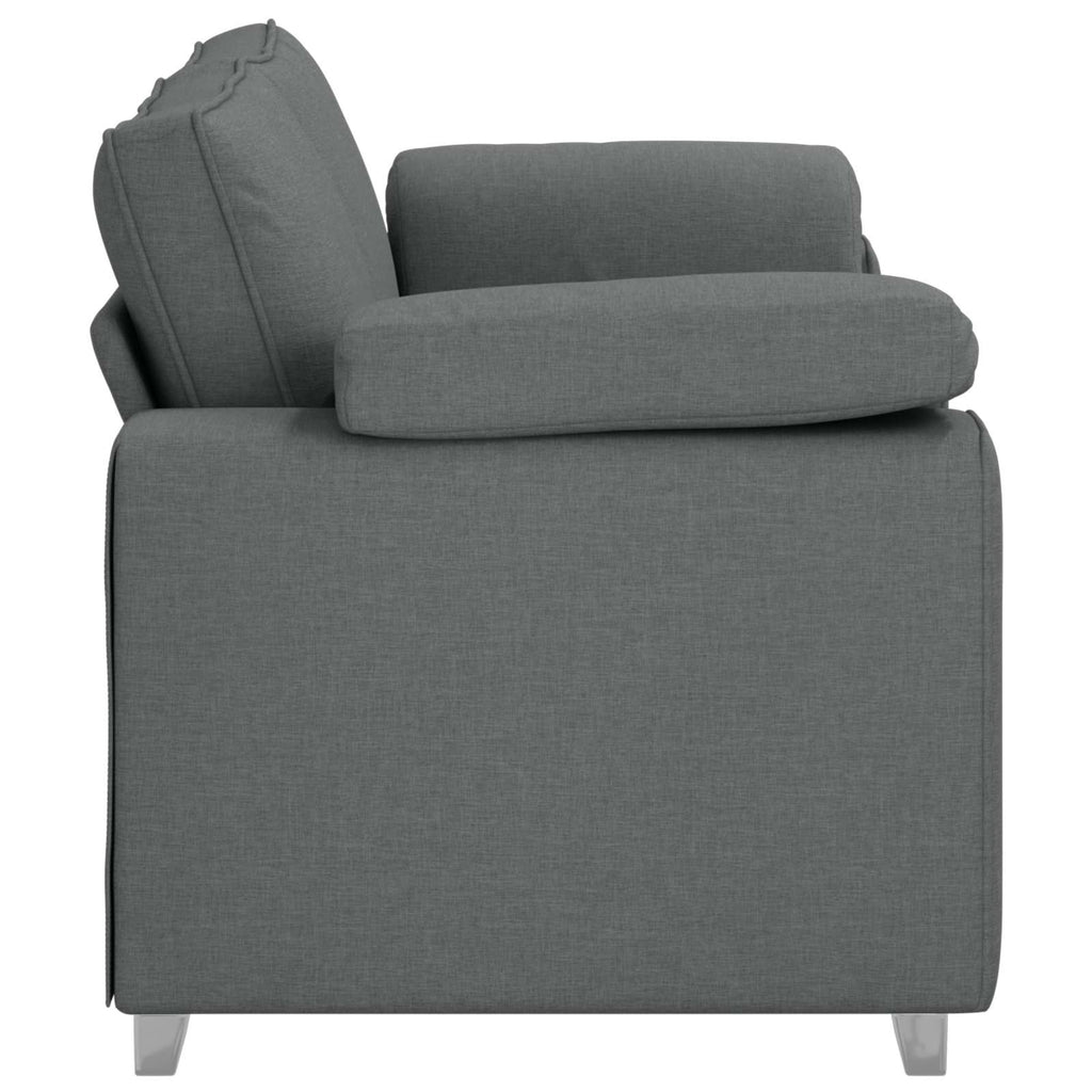 vidaXL Sofa dwuosobowa Ciemnoszary 180 cm tkanina