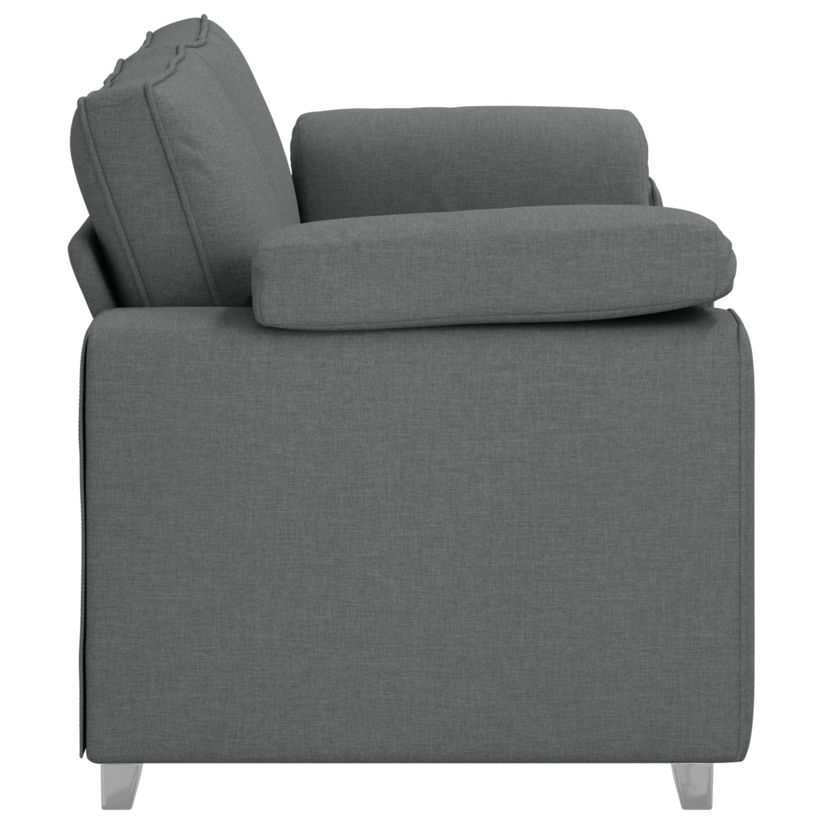 vidaXL Sofa dwuosobowa Ciemnoszary 180 cm tkanina