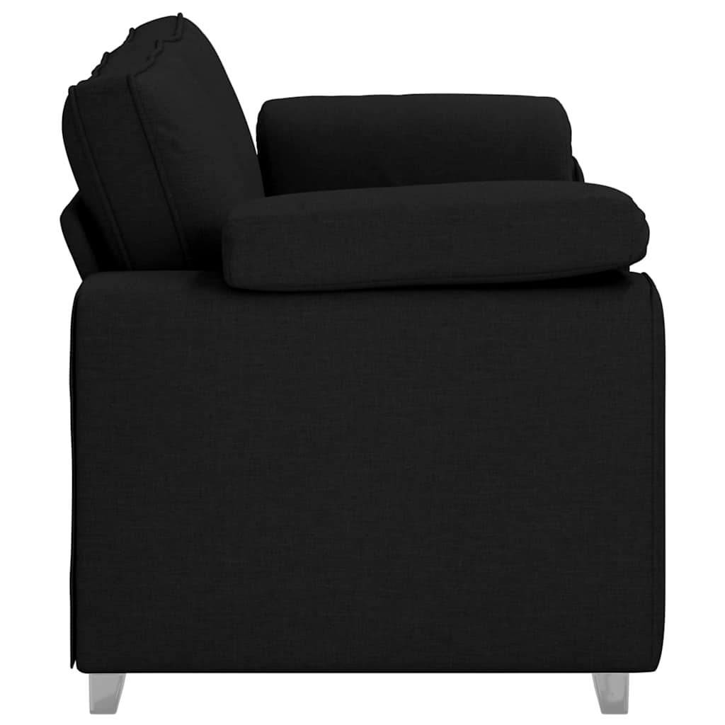 vidaXL Sofa dwuosobowa Czarny 180 cm tkanina