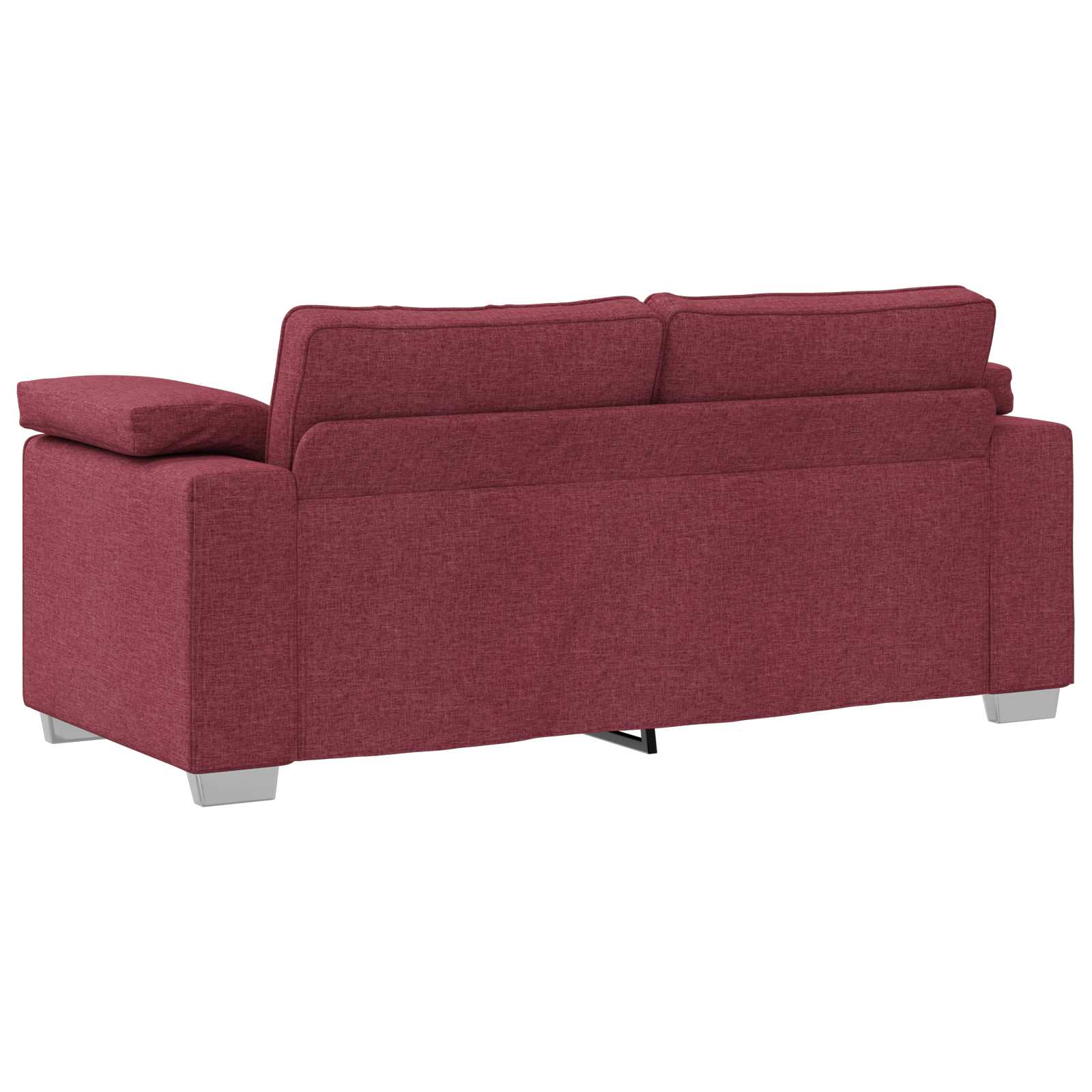 vidaXL Sofa dwuosobowa Czerwone wino 180 cm tkanina