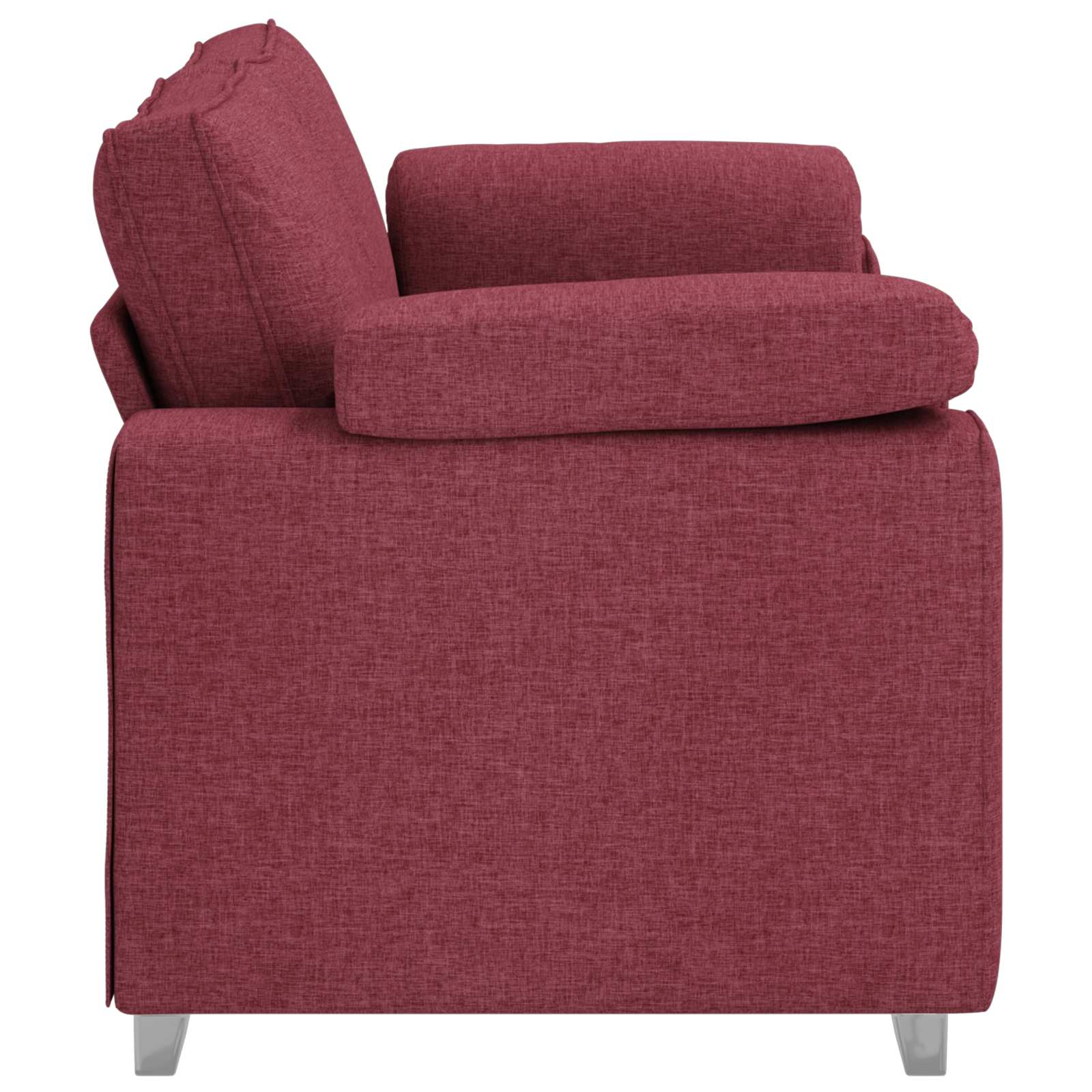 vidaXL Sofa dwuosobowa Czerwone wino 180 cm tkanina
