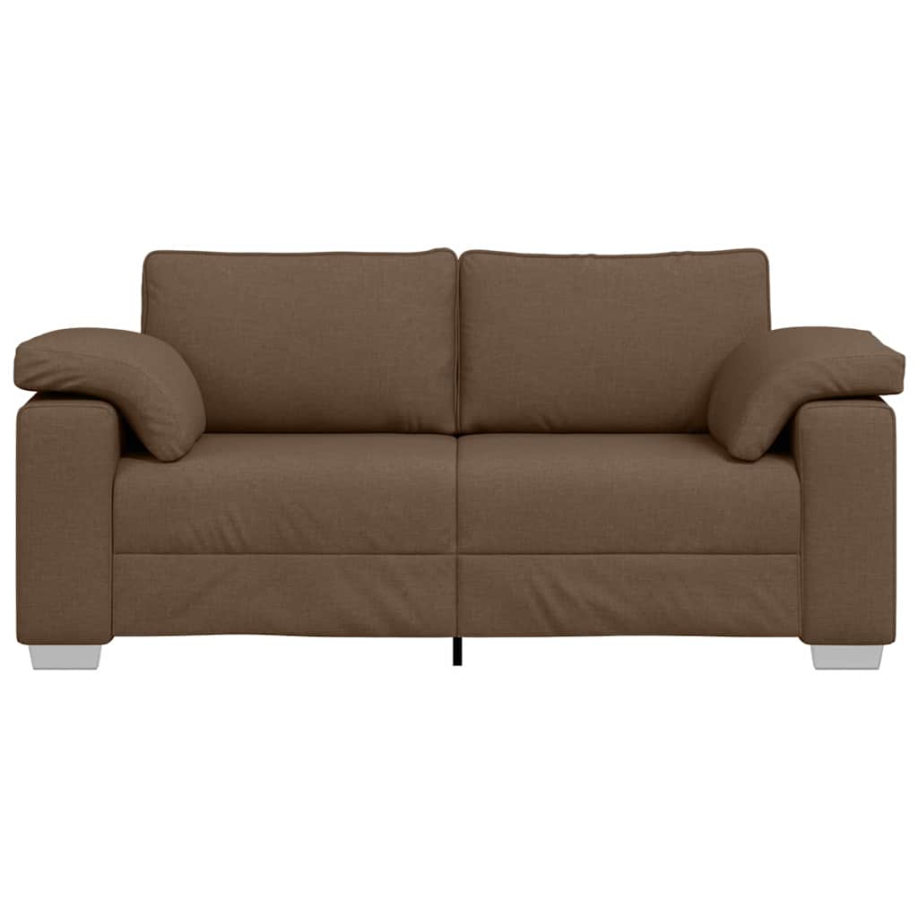vidaXL Sofa dwuosobowa Brązowy 180 cm tkanina