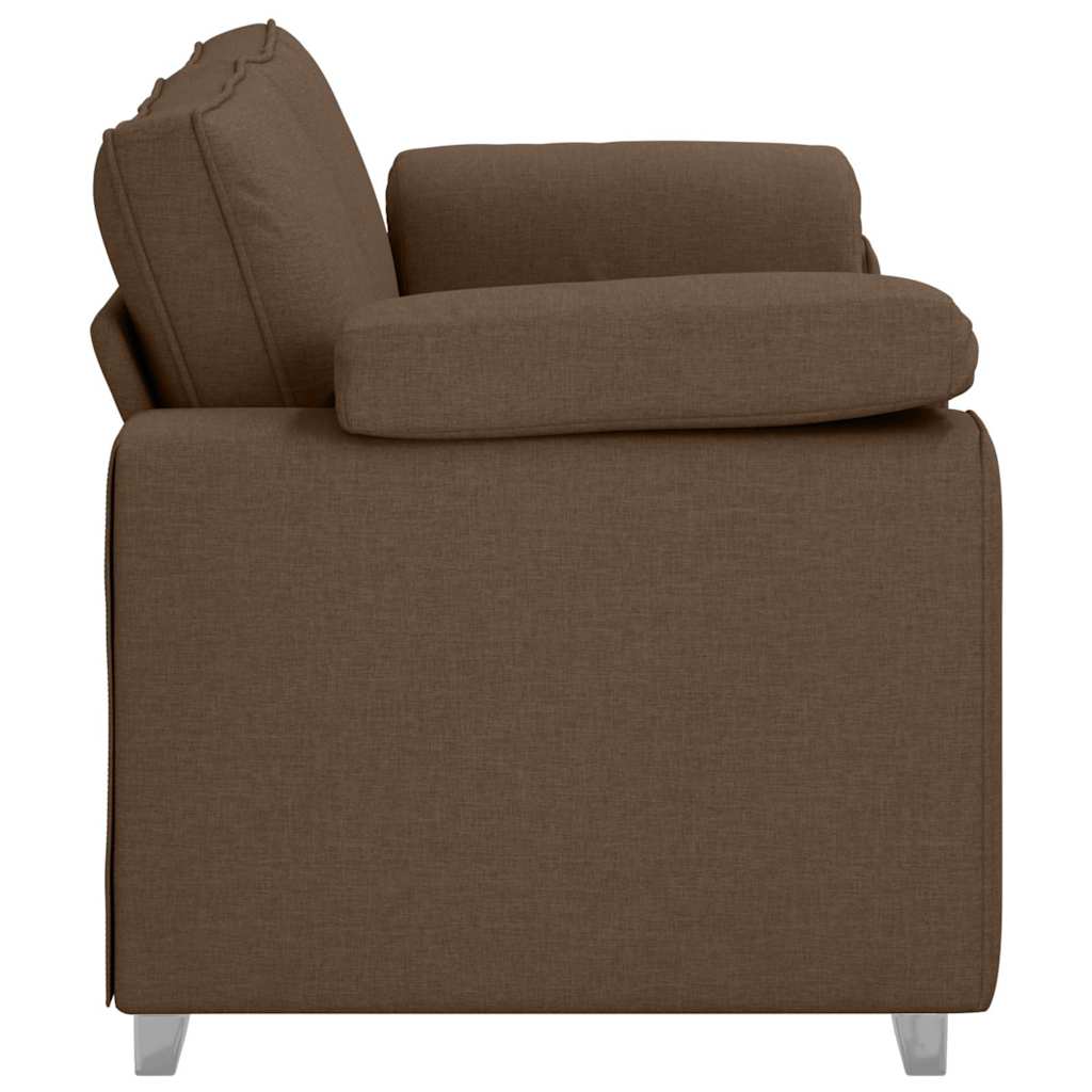 vidaXL Sofa dwuosobowa Brązowy 180 cm tkanina