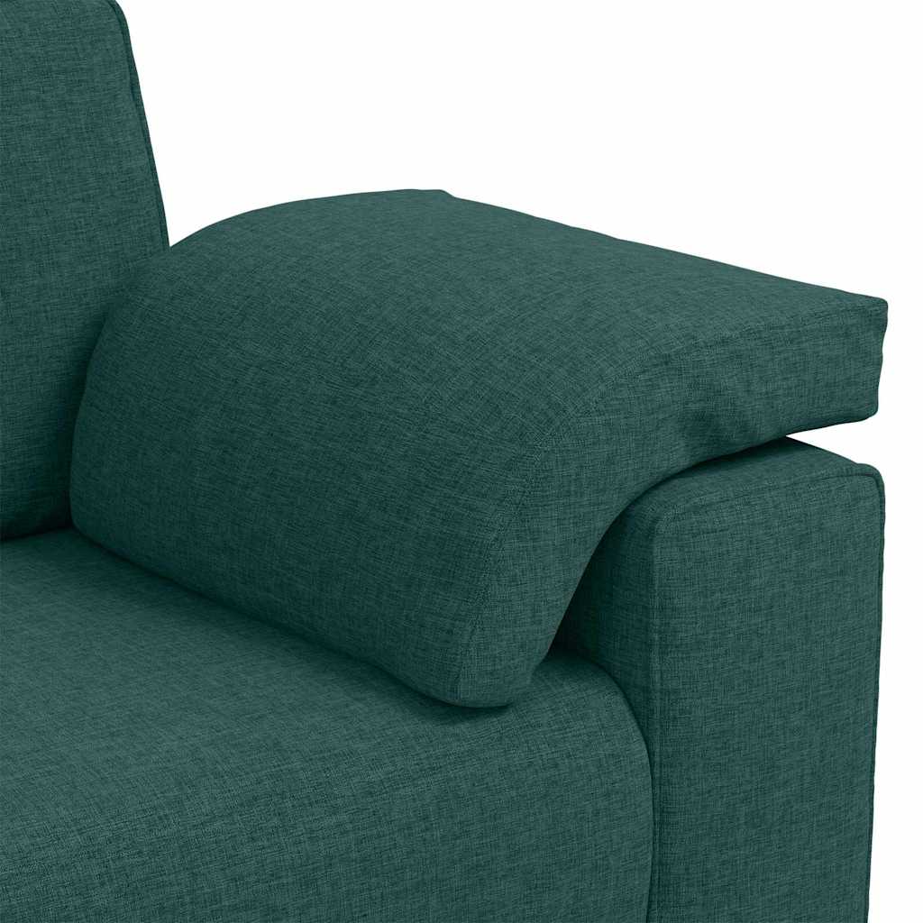 vidaXL Sofa dwuosobowa Ciemna zieleń 180 cm tkanina