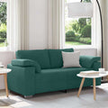 vidaXL Sofa dwuosobowa Ciemna zieleń 180 cm tkanina