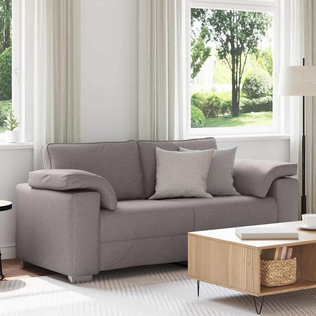 vidaXL Sofa dwuosobowa Ciemnoszary 180 cm tkanina