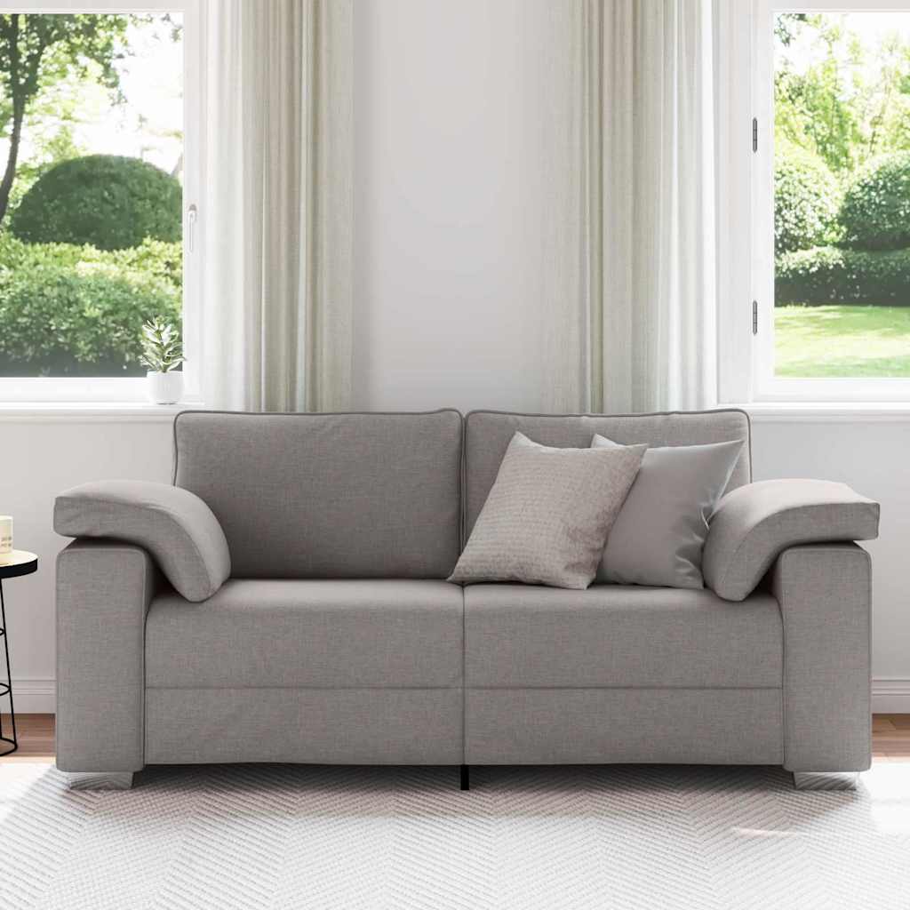 vidaXL Sofa dwuosobowa Ciemnoszary 180 cm tkanina