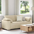 vidaXL Sofa dwuosobowa Kremowy 180 cm tkanina