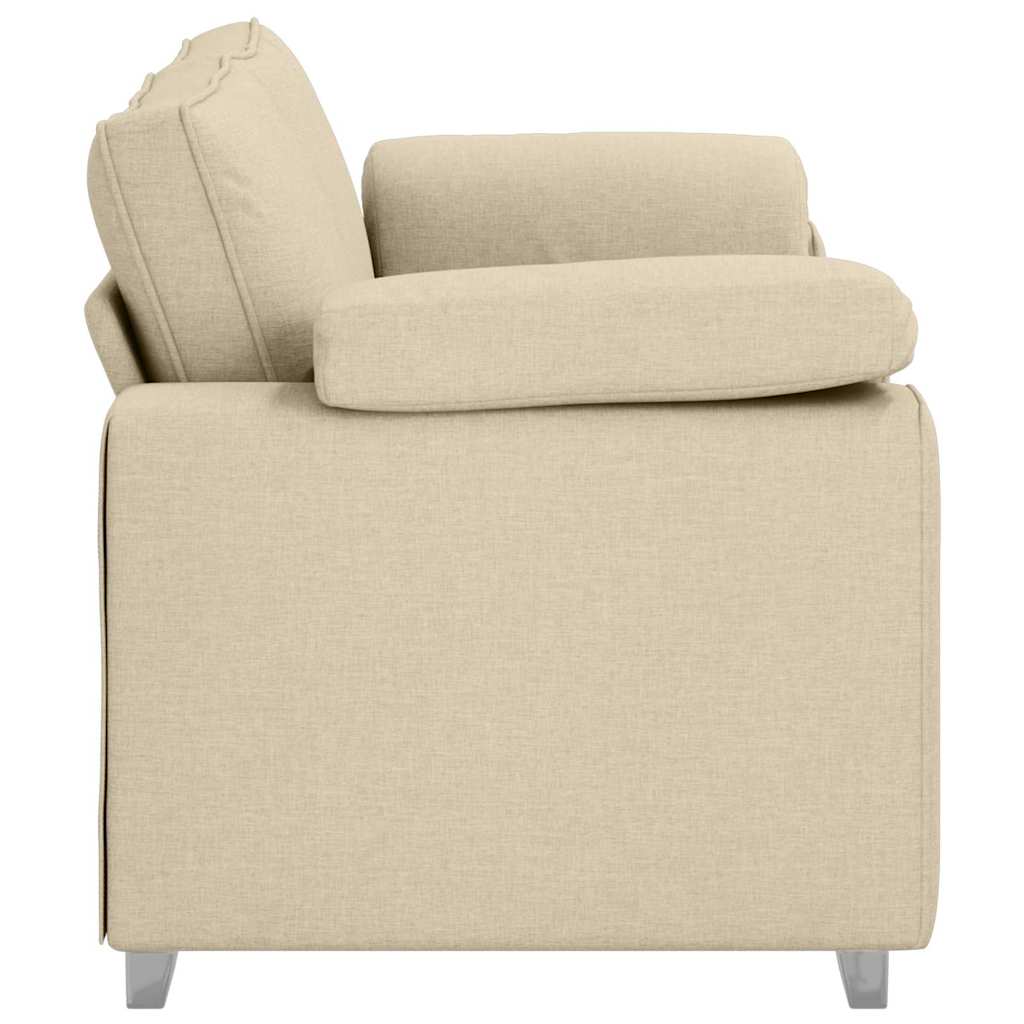 vidaXL Sofa dwuosobowa Kremowy 180 cm tkanina