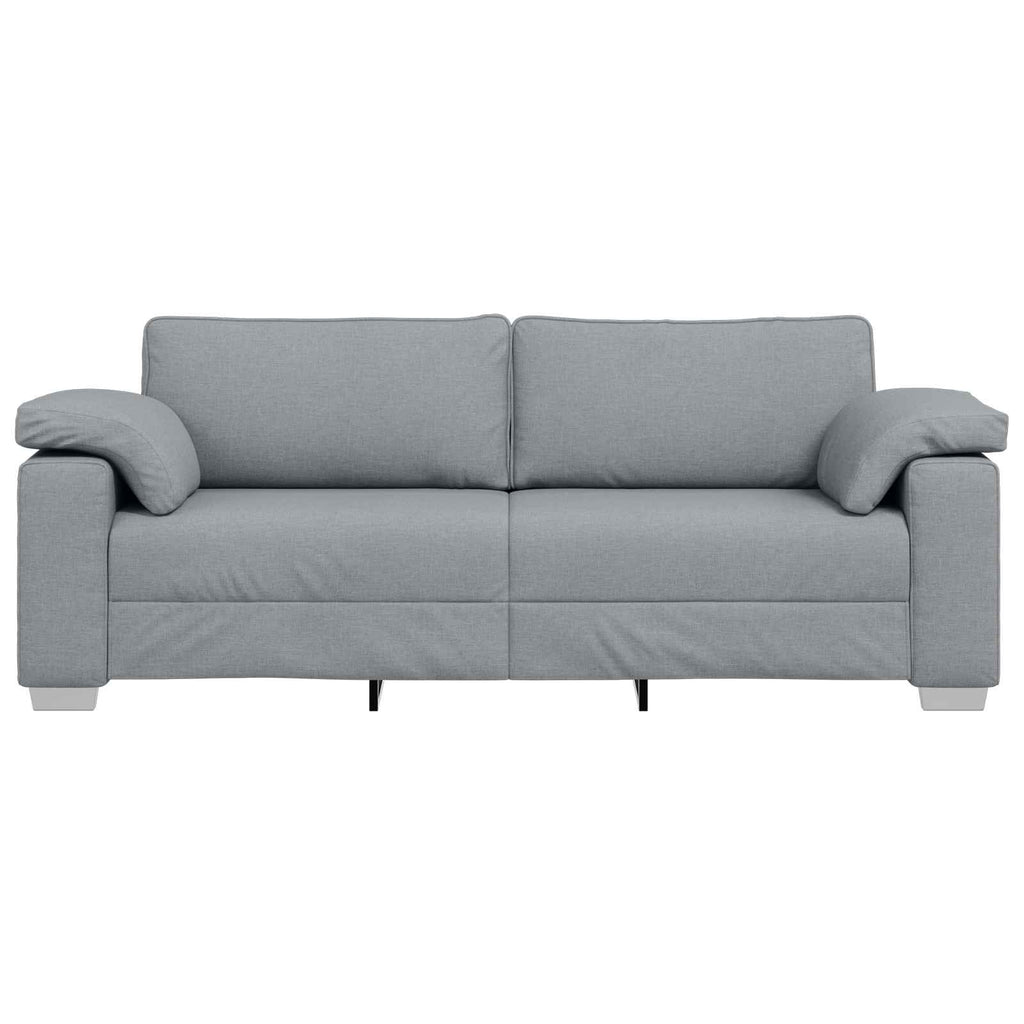 vidaXL Sofa 3-osobowa Jasnoszary 220 cm tkanina
