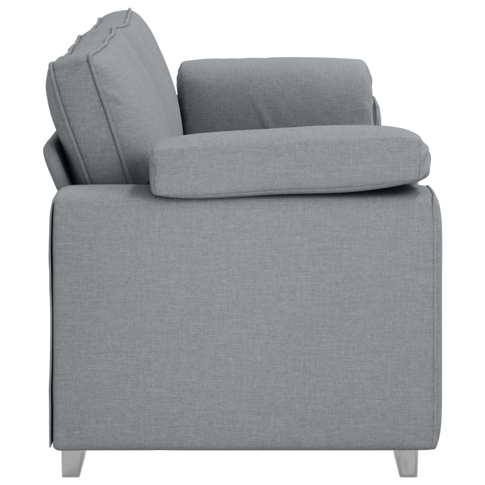 vidaXL Sofa 3-osobowa Jasnoszary 220 cm tkanina