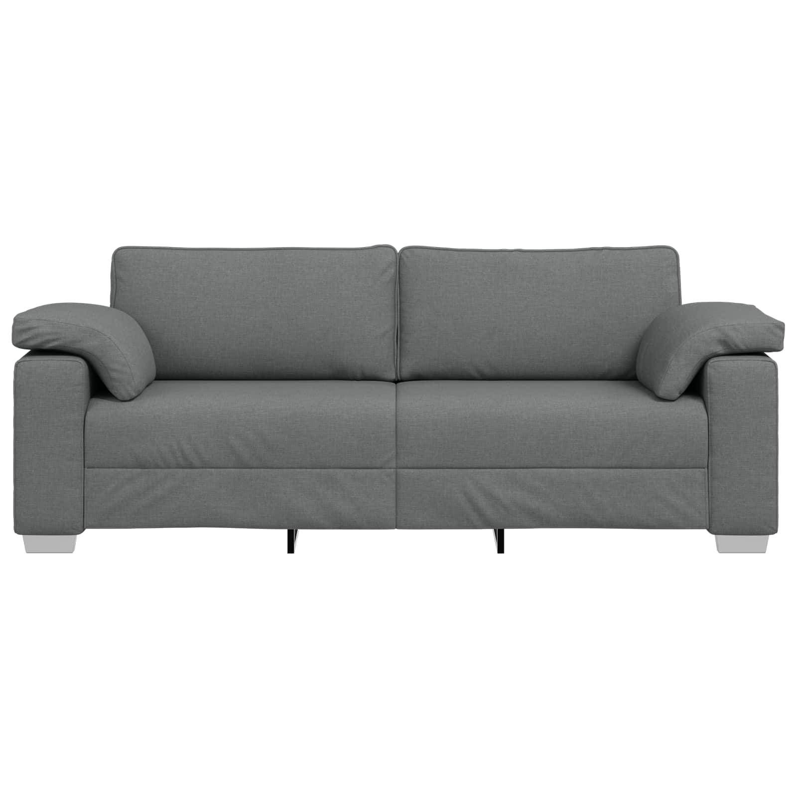 vidaXL Sofa 3-osobowa Ciemnoszary 220 cm tkanina