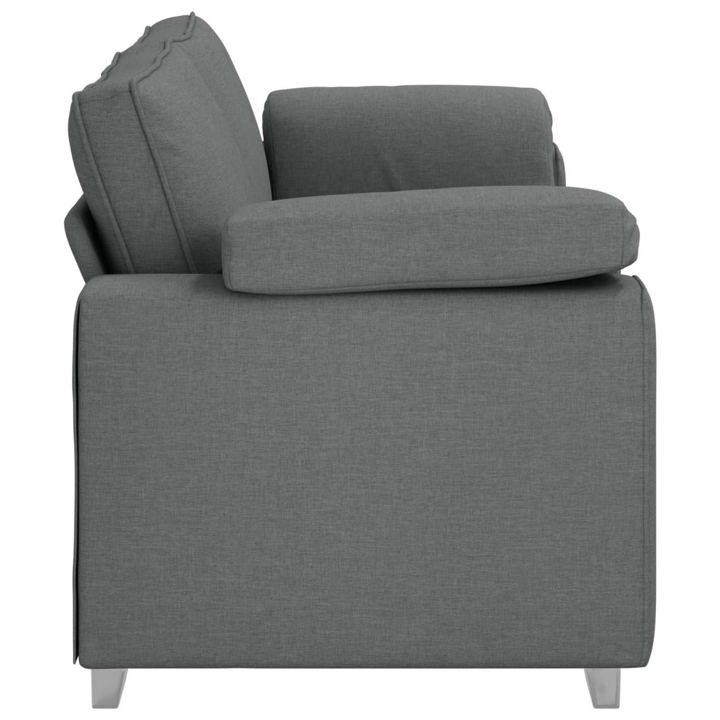 vidaXL Sofa 3-osobowa Ciemnoszary 220 cm tkanina