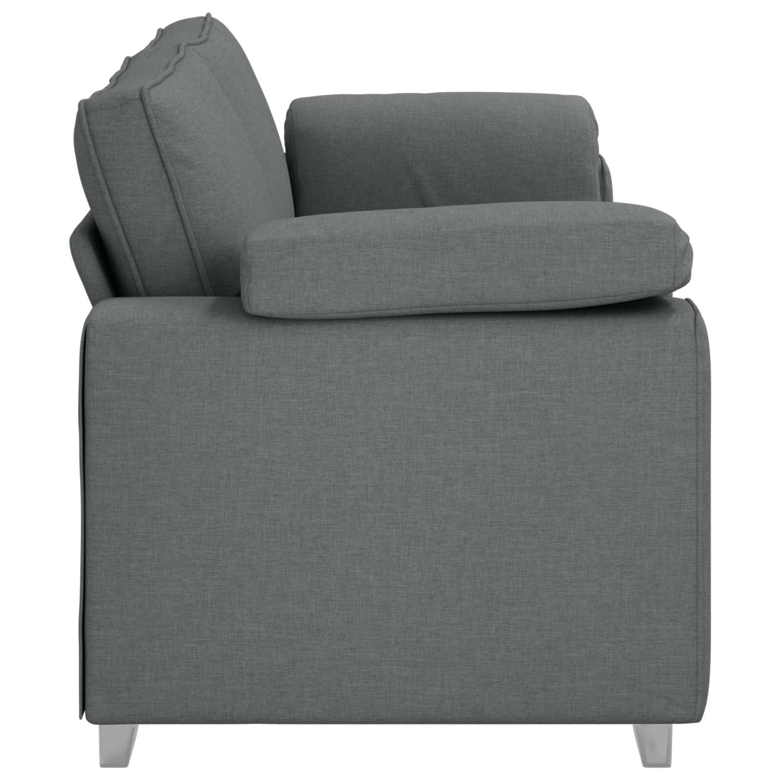 vidaXL Sofa 3-osobowa Ciemnoszary 220 cm tkanina