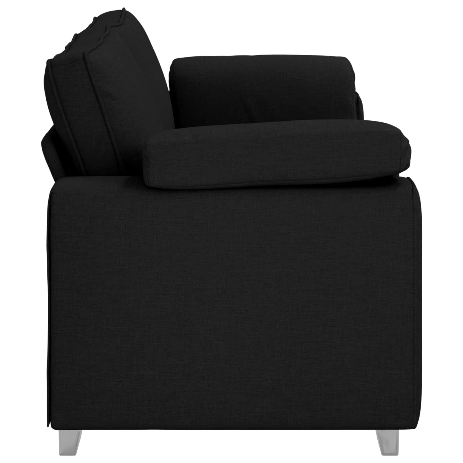 vidaXL Sofa 3-osobowa Czarny 220 cm tkanina