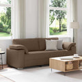 vidaXL Sofa 3-osobowa Brązowy 220 cm tkanina